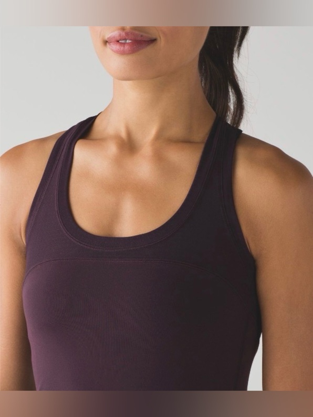 Lululemon Cool Racerback II Deep Breath in Black Cherry